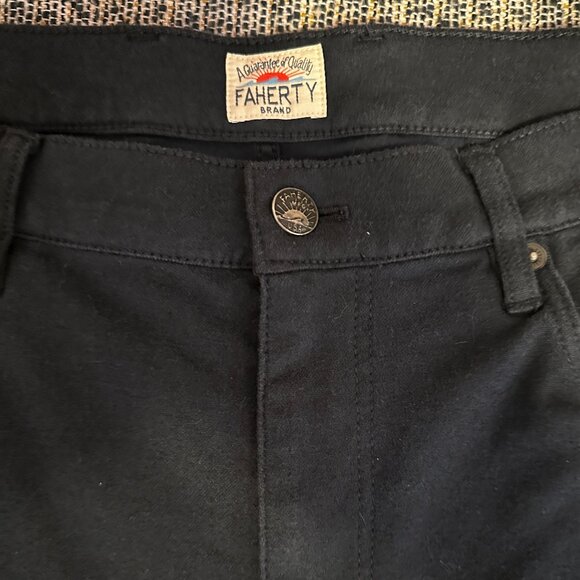 Faherty Knit Flannel 5-Pocket Mens Pants NWT - MSRP $198 Size - 33x34 - Picture 4 of 4